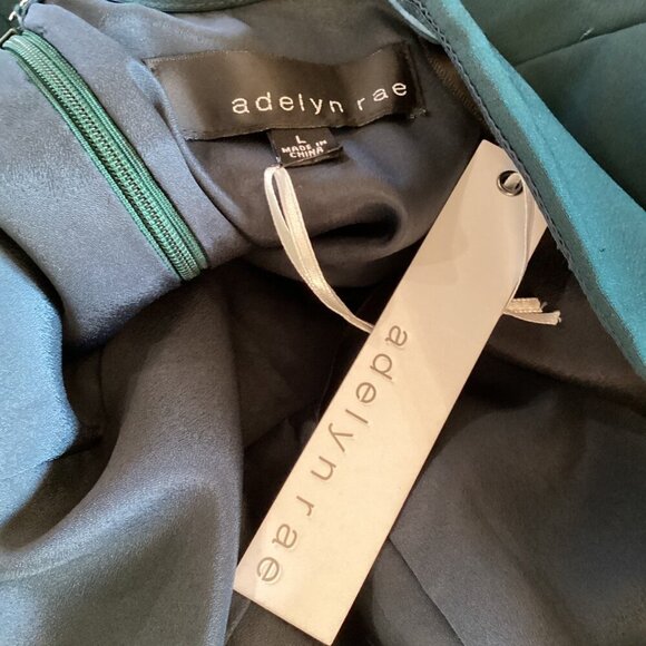 Adelyn Rae NWT Strapless Emerald Green Cocktail Dress Size Large - Picture 2 of 8